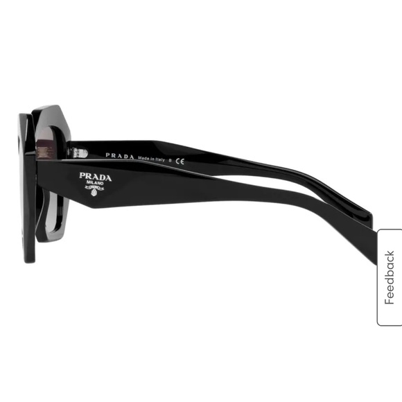 Prada Black Geometric Sunglasses main image 4